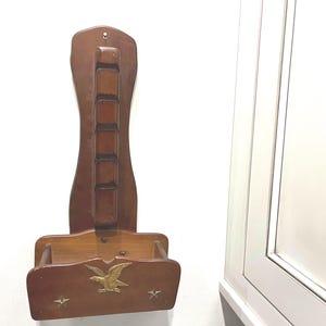 Vintage Wooden Letter, Mail, Key Holder, or Organizer