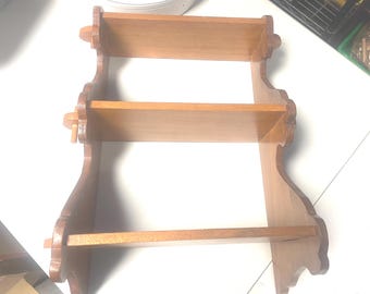 3 Tier Handmade Wooden Knick Knack Shelf