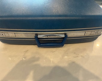 Vintage Samsonite Silhouette Blue Hard Case