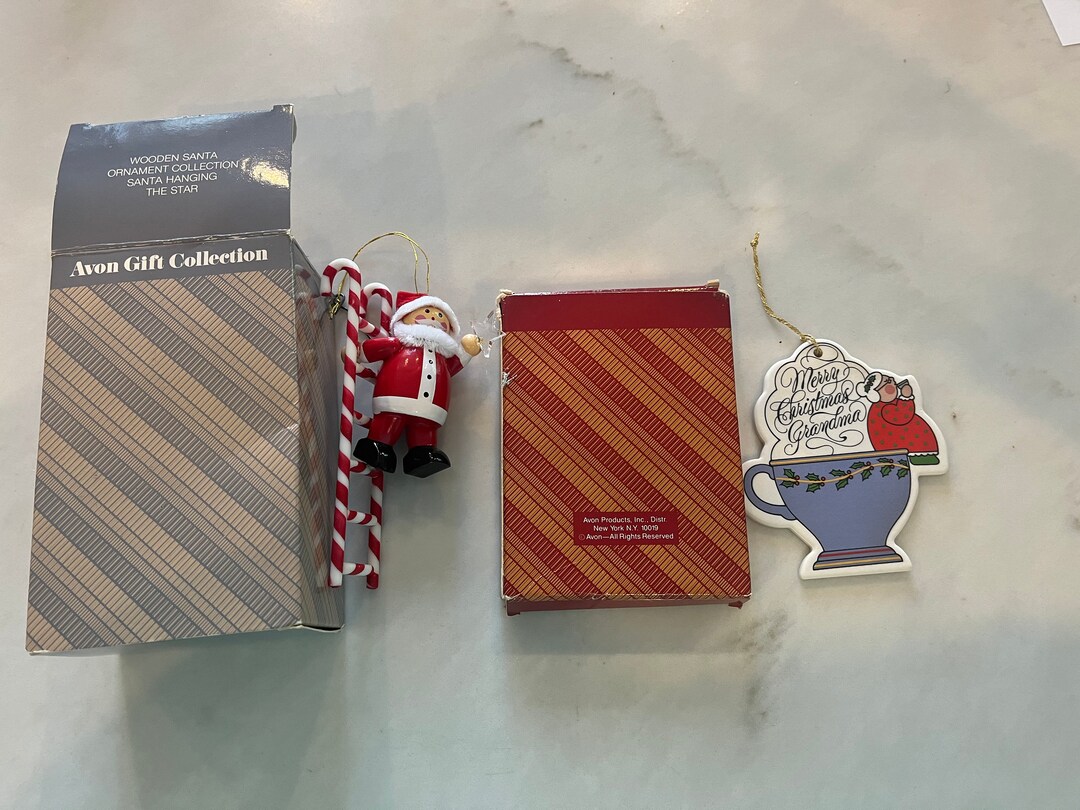 Vintage Pair of Avon Ornaments Etsy