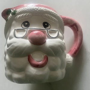 Vintage Large Ceramic Santa Head Pitcher