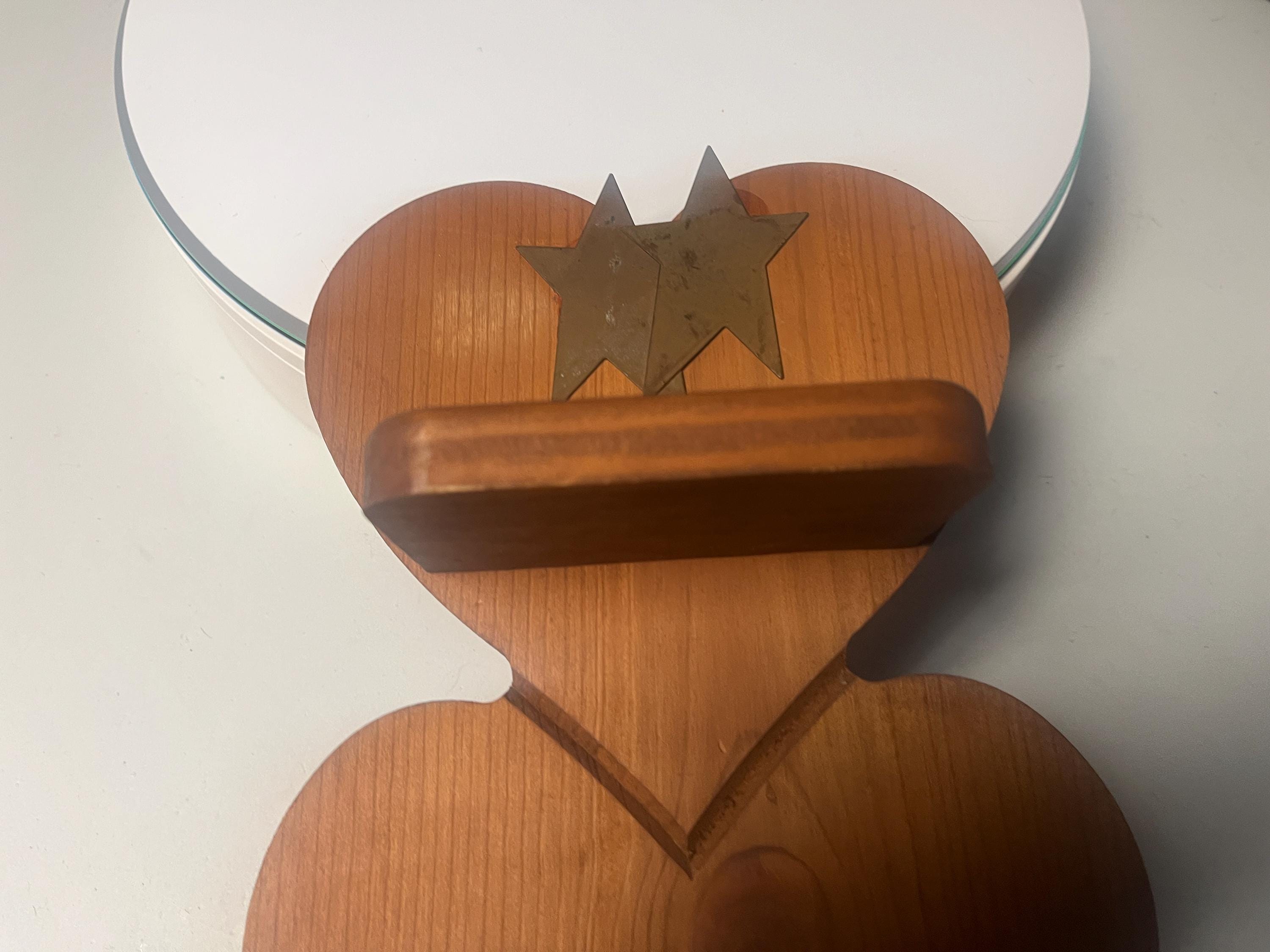 3 Tier Heart Shaped Knick Knack Shelf and Peg Wall Hanging - Etsy