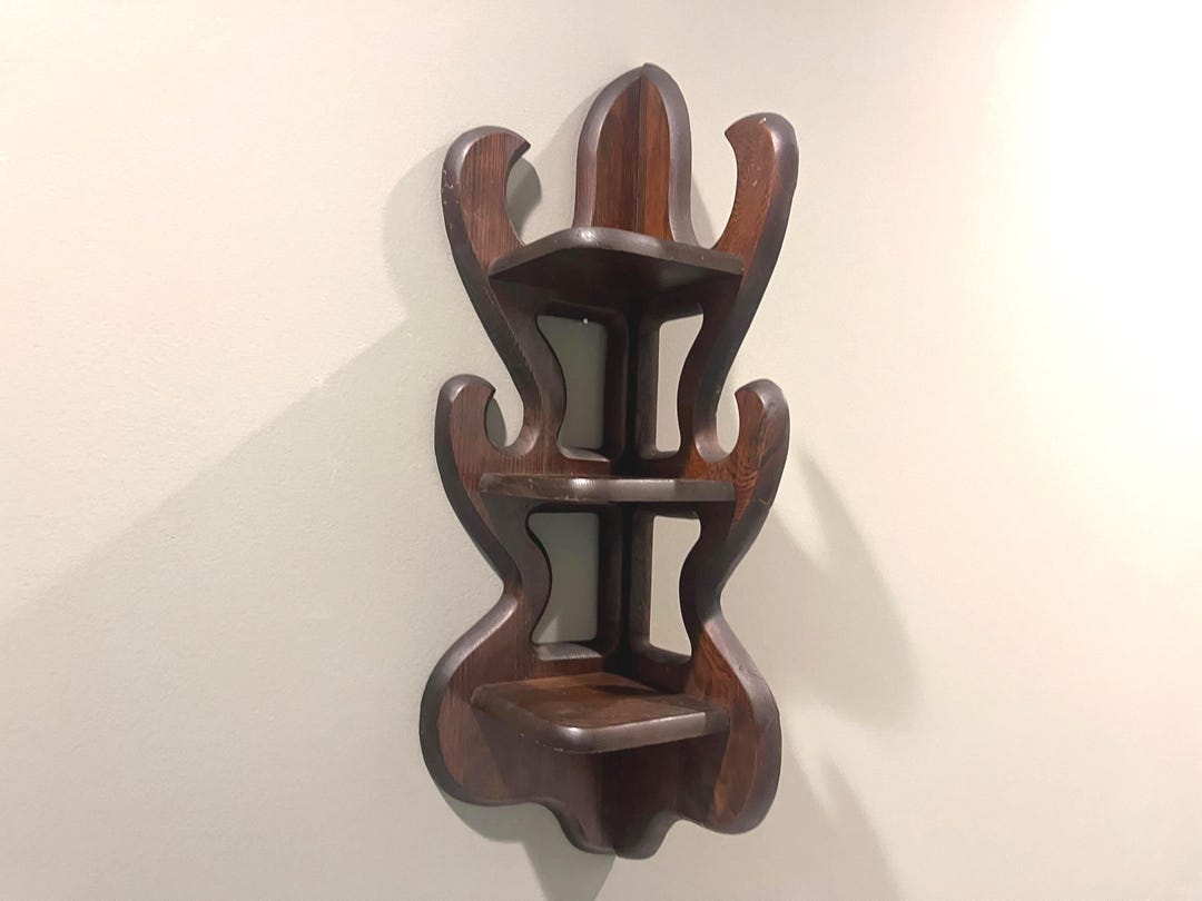 3 Tier Corner Knick Knack Shelf - Etsy
