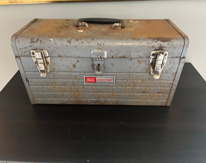Vintage craftsman metal tool box etsy