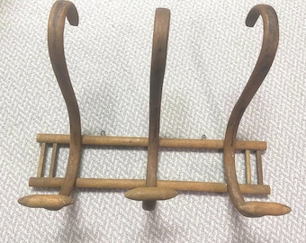 Antique Thonet Style Bentwood Coat and Hat Rack