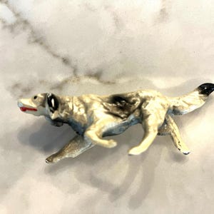 Vintage Metal Setter Dog Figurine