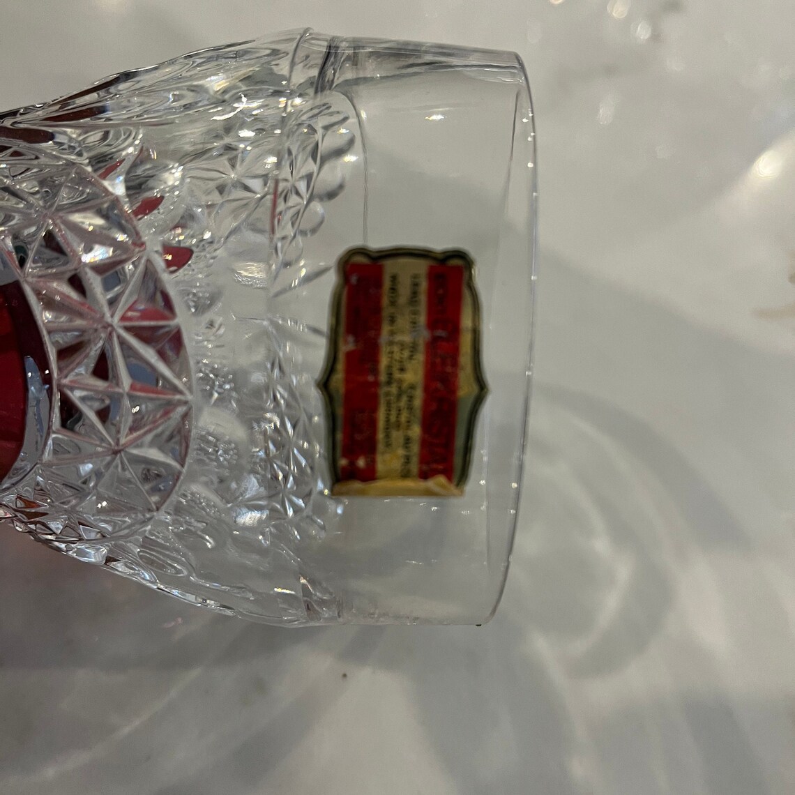 Vintage West Germany Lead Crystal Vase Etsy
