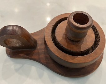 Vintage Wooden Candle Holder