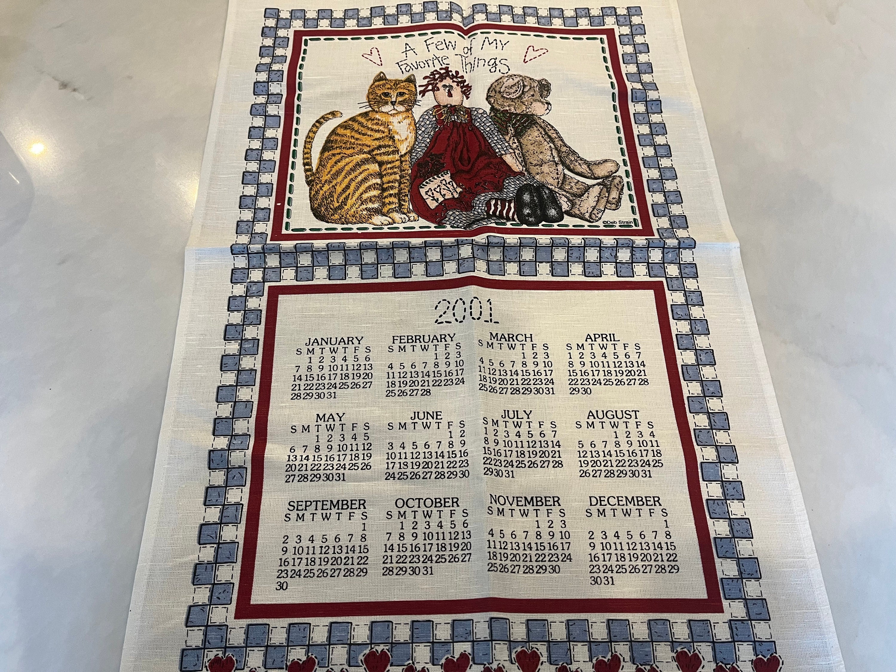 Vintage Calendar 2001 - Etsy