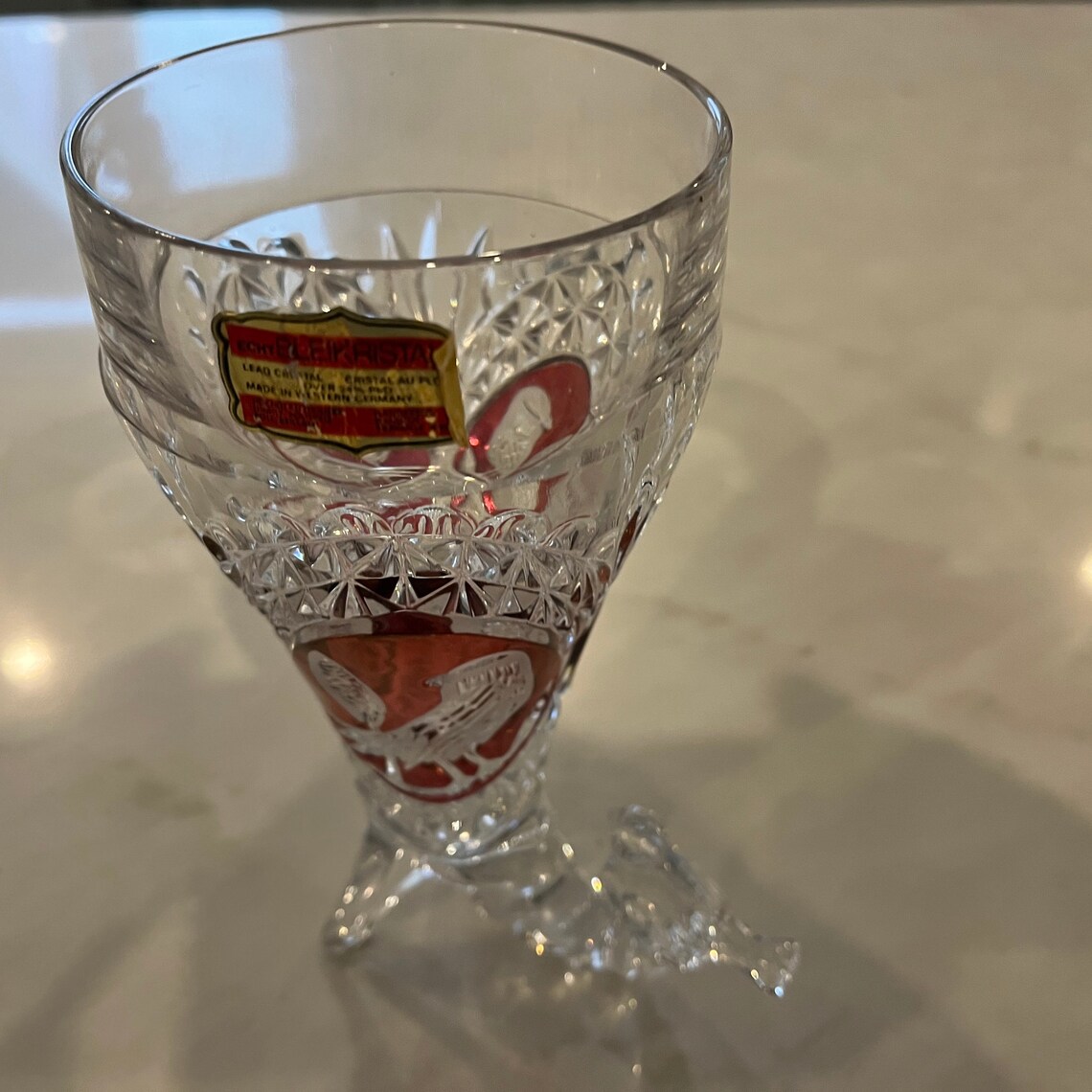 Vintage West Germany Lead Crystal Vase Etsy