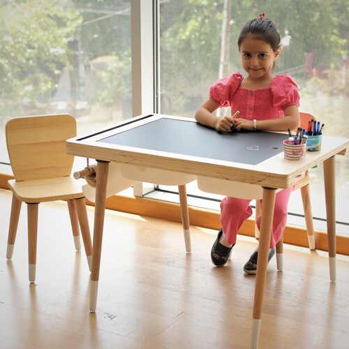 Sensory Table Activity Table Wooden Play Table With Bins Etsy