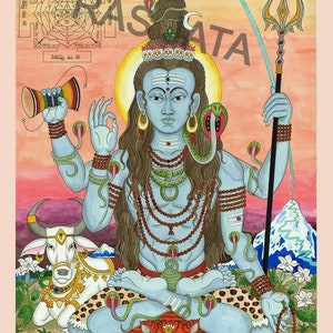 Lord Shiva Mahadev print by Rasjata
