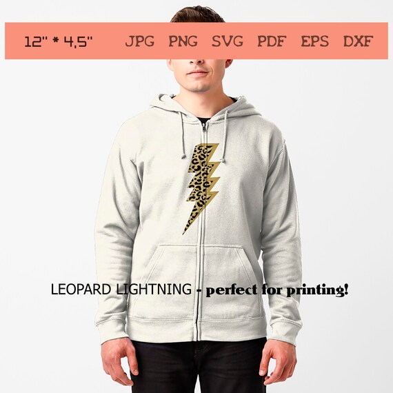 Леопардовая Молния SVG Знак Молнии Svg Cricut Cut Файл Png Svg Dxf.