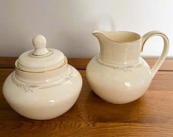 Royal Doulton Fine Bone China Milk/Cream Jug and Sugar Bowl Set