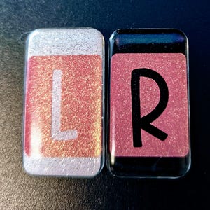 Glitter Rose Gold, White, and Black X-ray Markers