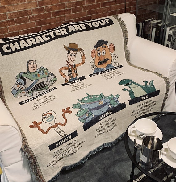 Toy Story Cotton Polyester Throw Blanket 160x130 Etsy