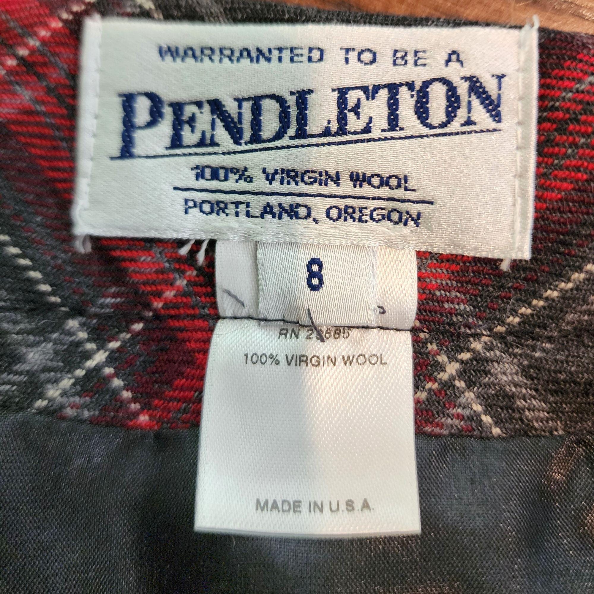 ペンドルトン　美品バージンウールタータンチェックプリーツスカート　ヴィンテージ ヴィンテージ チェック柄スカート ペンドルトン 100% バージン