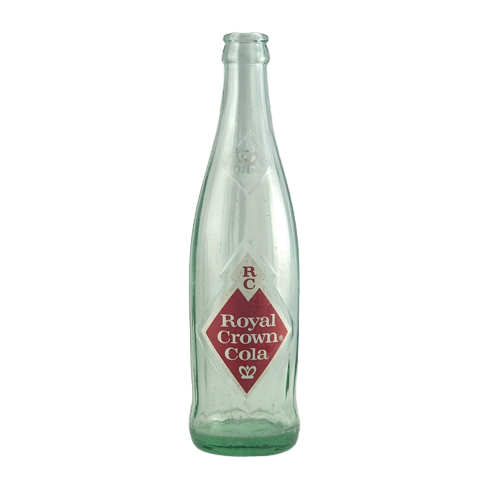 Vintage Royal Crown RC Cola Bottle 1960s 12 Oz Green Glass Diamond Logo vintage-royal-crown-rc-cola-bottle-1960s-12-oz-green-glass-diamond-logo