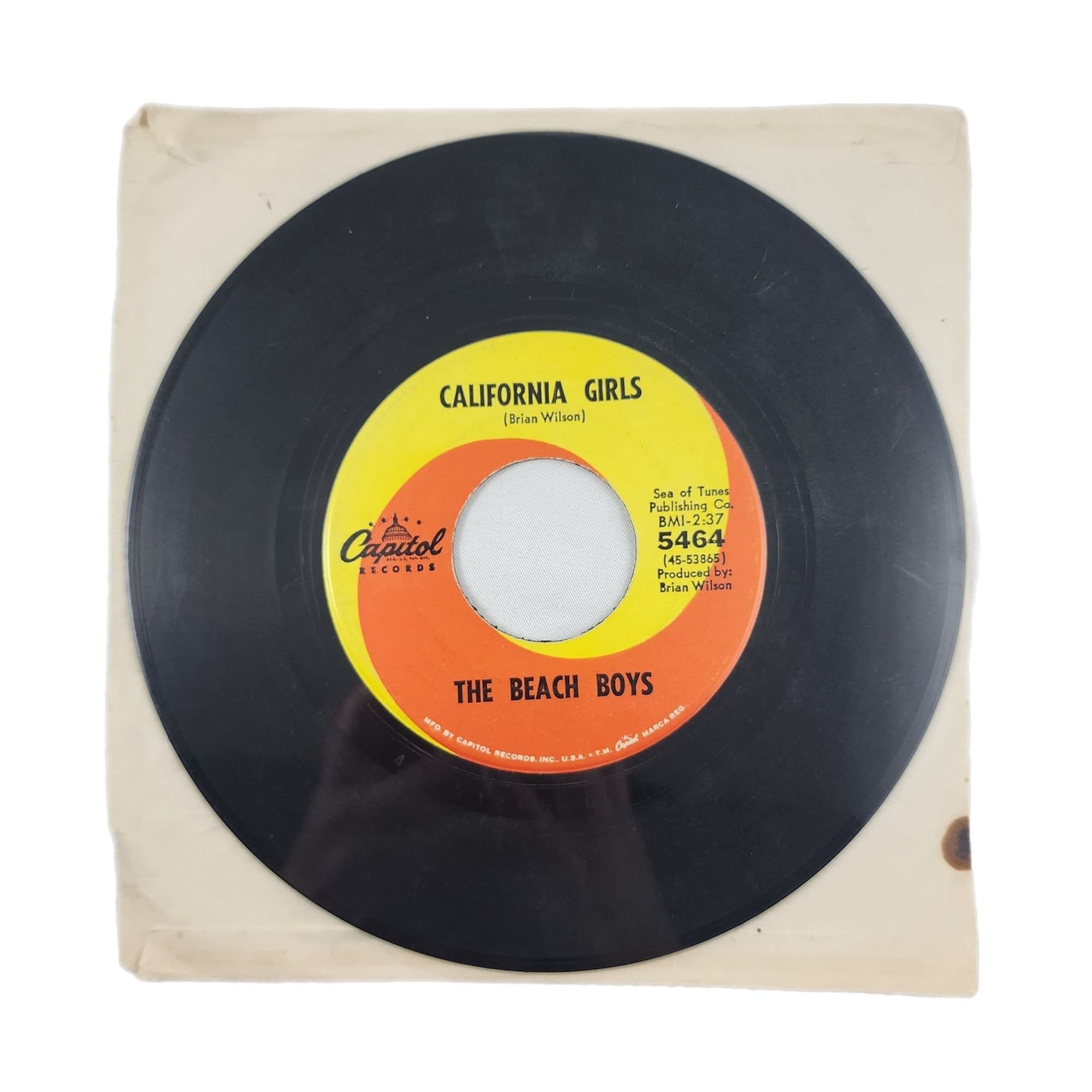 The Beach Boys 45 RPM California Girls Let Him Run Wild