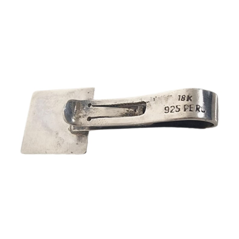 925 Sterling Silver Men Shirt Tie Bar Clasp Clips Clamp for