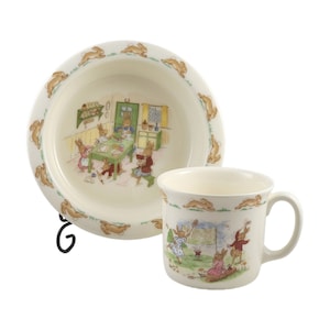 Beatrix Potter Peter Rabbit Bunnykins Bowl Cereal Baking Table Cup Badminton Set