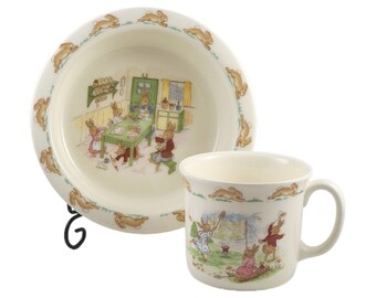 Beatrix Potter Peter Rabbit Bunnykins Bowl Cereal Baking Table Cup Badminton Set