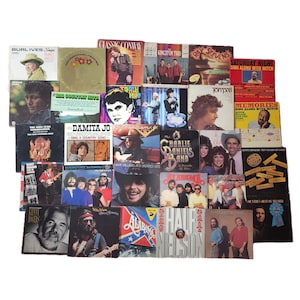 Vinyl Record Lot of 30 Country Southern Rock Pop 70s 80s 90s Lps 12&quot; LP Records