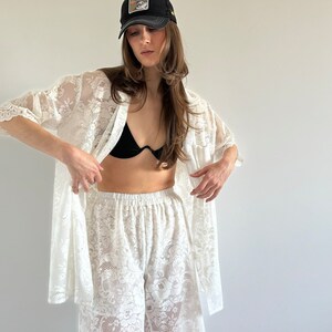 Lace Lounge Short Set