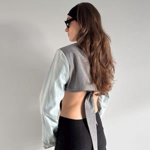 Handmade Two-Piece Set: Upcycled Women Classic Jacket & Denim Suit
