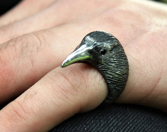 Raben Ring Sterling Silber: Bronze Schmuck