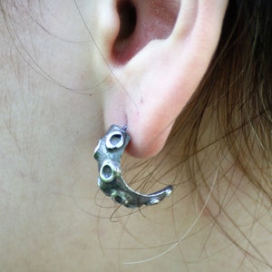 925 Sterling Silver Octopus Tentacle Earrings for Women, Silver Octopus Earrings, Tentacle Jewelry for Women....