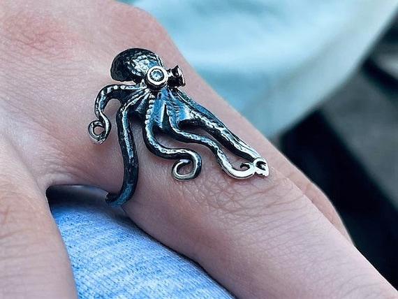 Etsy octopus hotsell ring