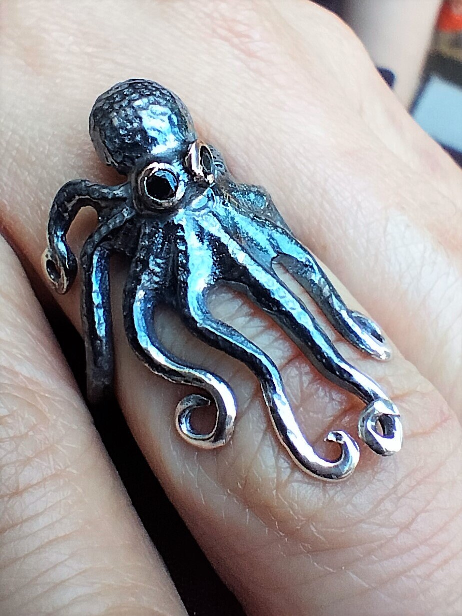 Anello Robusto Regolabile Per Uomo O Donna, Design Giglio, Stile Retrò Unisex, Motivi Floreali Fini E Delicati, Argento Sterling 925, Prodotto In Francia - Italia - Foto 10