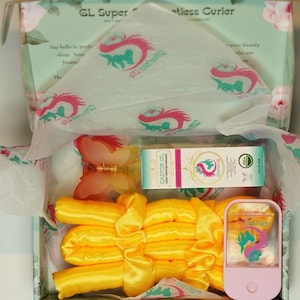 Perfect Gift Set | Heatless Hair Curler + Certified Organic Castor Oil (Value Pack) regular Claw