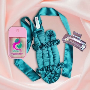 Gift Set | Heatless Hair Curler with regular Claw Clip
