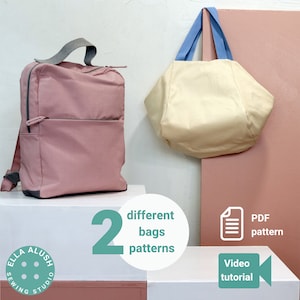 Easy Bag PDF Pattern, Toddler Backpack Pattern, unisex backpack pattern, Backpack PDF Sewing Pattern, Kids Backpack Pattern