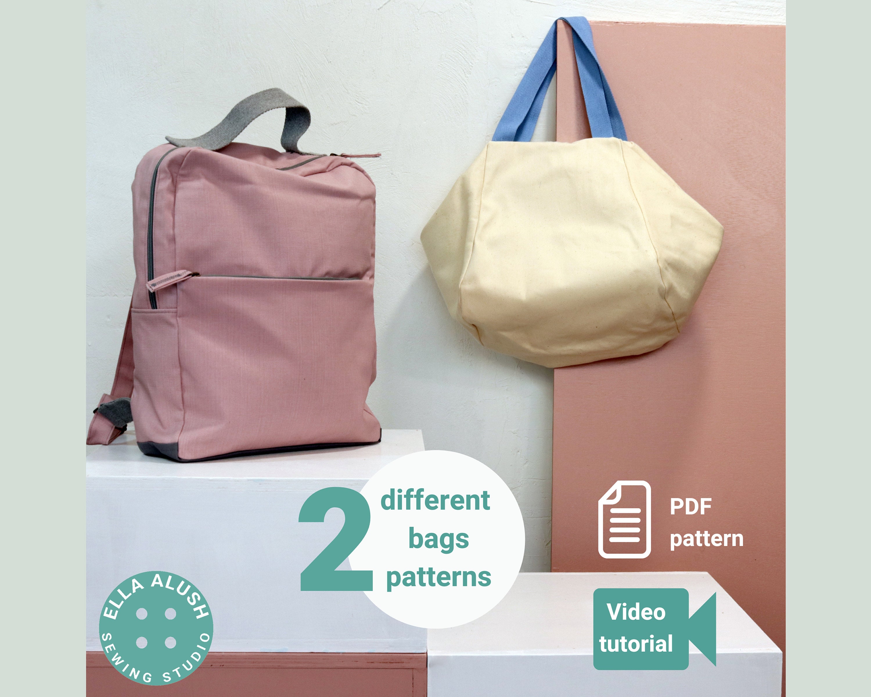 Easy Bag PDF Pattern, Toddler Backpack Pattern, Unisex Backpack Pattern ...