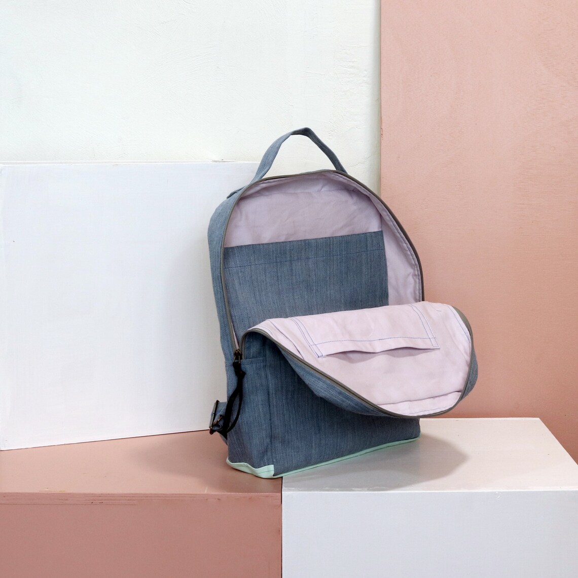 Patterned Packable Backpack PDF Pattern Backpack, Backpack Sewing Pattern, Backpack With Adjustable ...