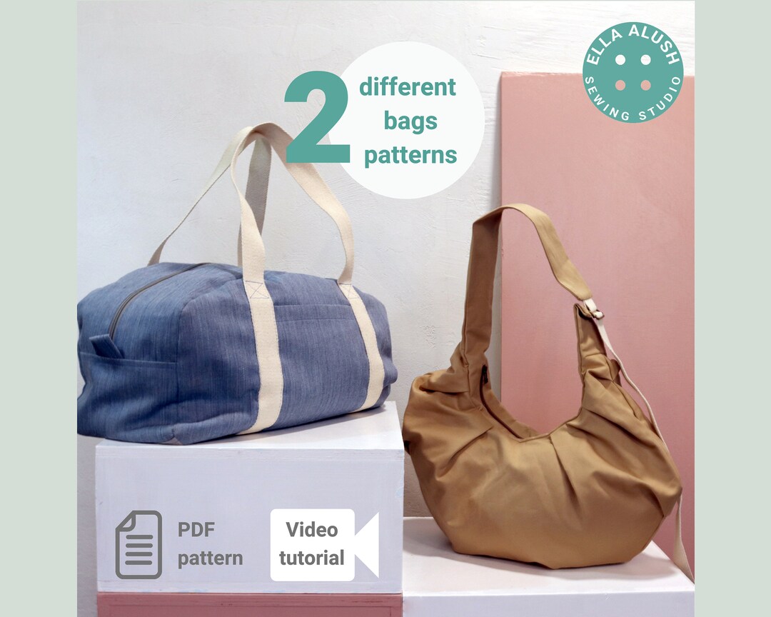 Task Bag Pattern Tote Bag Pattern PDF, Backpack Pattern, Small Rucksack Pattern, Duffle ...