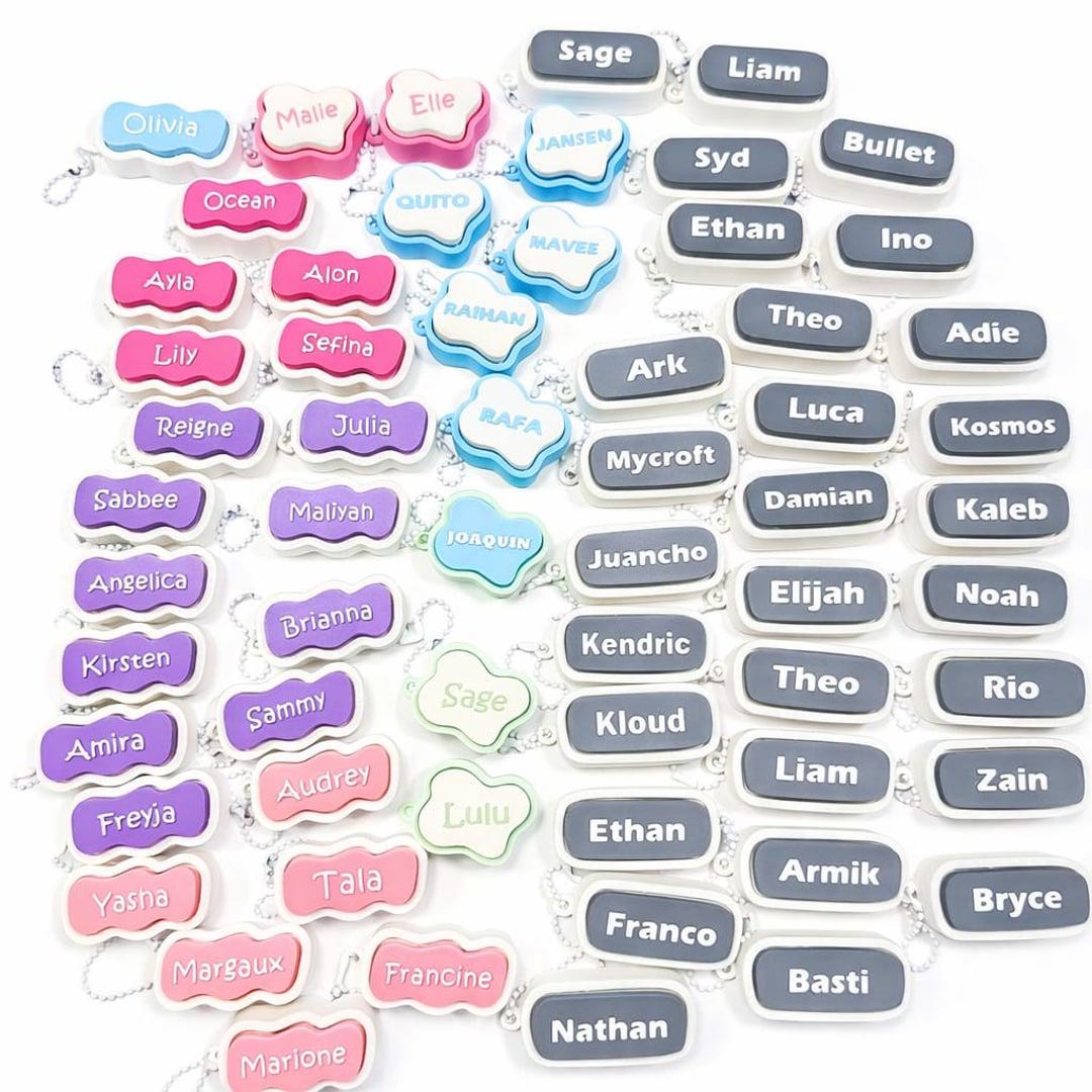 Set of 3 - Custom Name Shape Clickers STL - Etsy