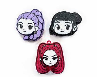 Kpop Demon Hunters Rumi, Mira, Zoey Fidget Clickers STL - Etsy