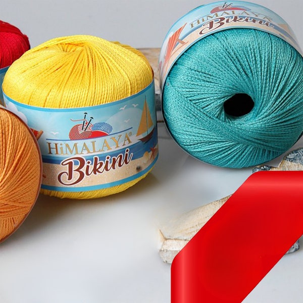 Himalaya Bikini Yarn , Bikini, Mayokini, Pareo, Dress, Shorts, Blouse , Crocheted Bikini Yarn, 165 m - 180 yards, 50 g- 1,75oz