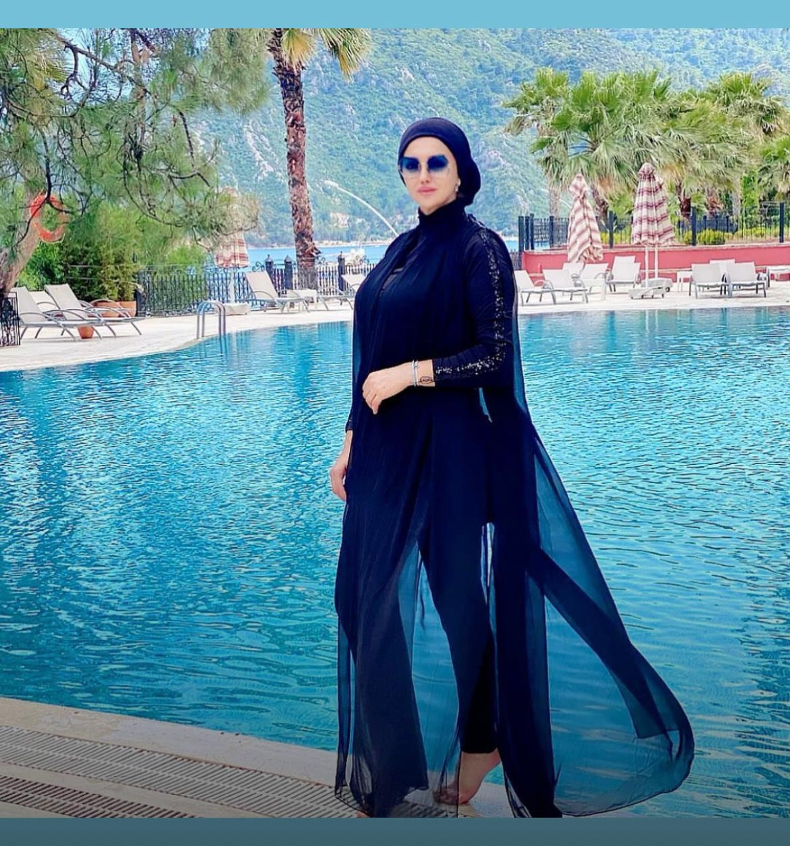 Burkini Hijab Swimsuit With Pareo 4 in 1 Set Swimwear Etsy