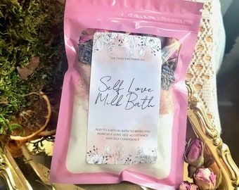Self love milk bath witches bath ritual gift for wiccan