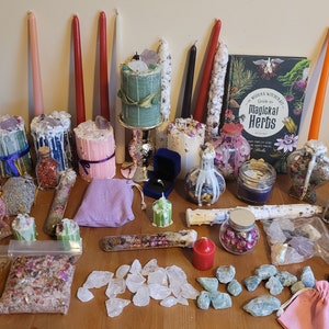 Witch Mystery bag wiccan surprise box witchy spell candles jars herbs crystals lot surprise bag