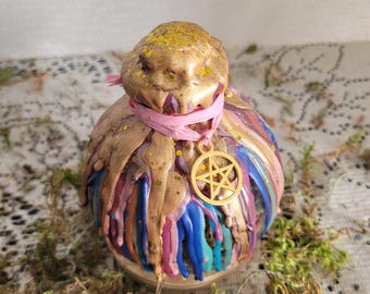 Pot de sorts Beltane, pot d'intention du jour de mai, wicca, sorcière wicca, Sabbat May, couleurs du poteau, décoration d'autel