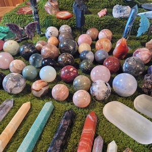Crystal Mystery Box: Intuitive Towers, Spheres, Jewelry, Bracelets, clusters