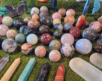 Crystal Mystery box Witch Mystery bag wiccan surprise box crystal towers jewelry necklaces bracelets pendulums