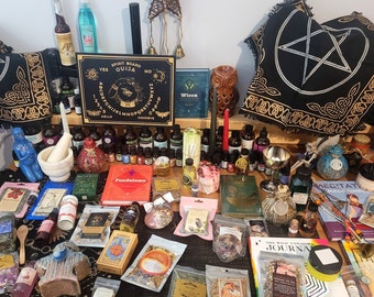 Half Price witch mystery box Bath, annointing oil, candles, incense Free Shipping Gifts Mystery Surprise Box, Bath Salts crystals