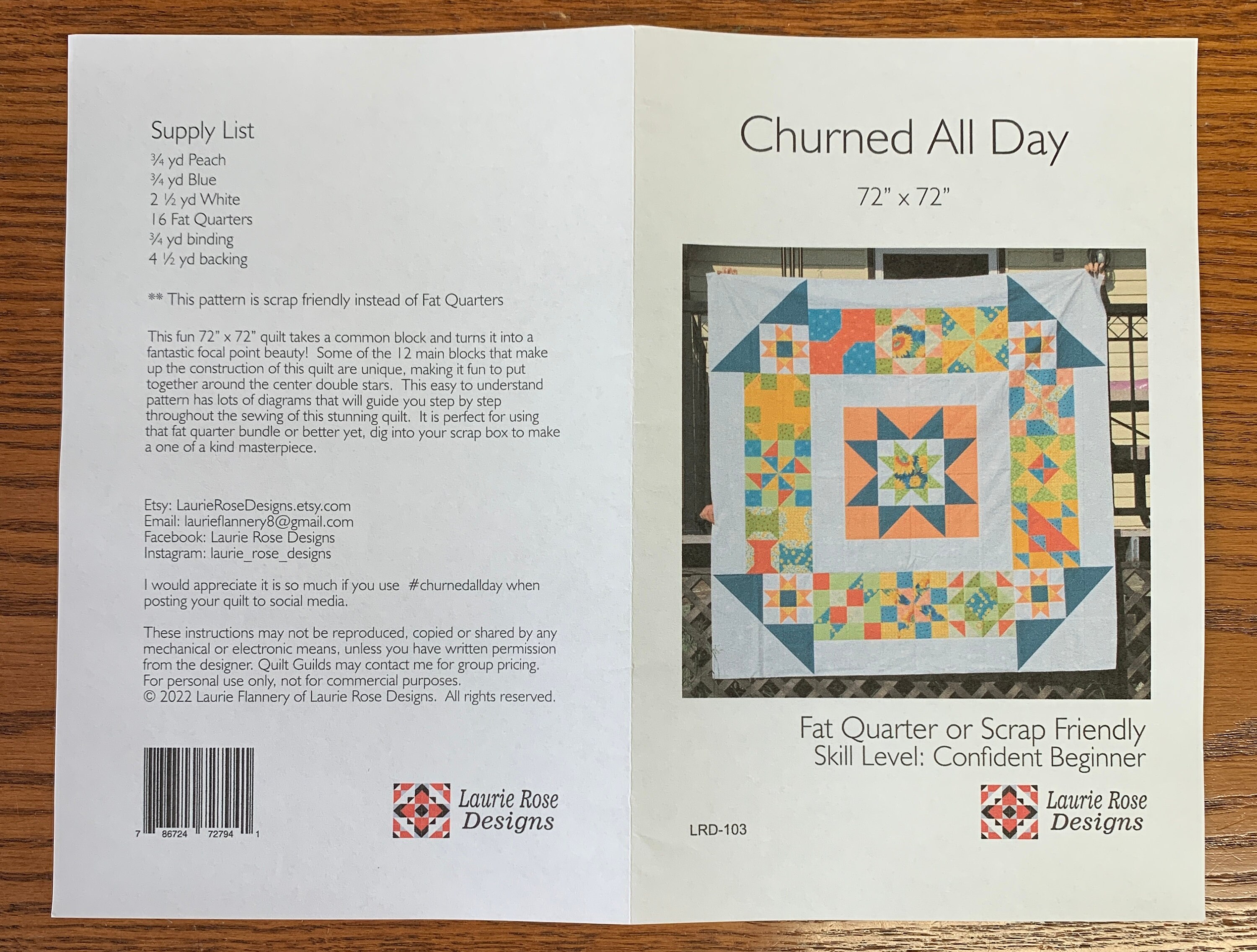 Churned All Day 2.0 Digital PDF Quilt Pattern - Etsy